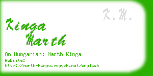 kinga marth business card